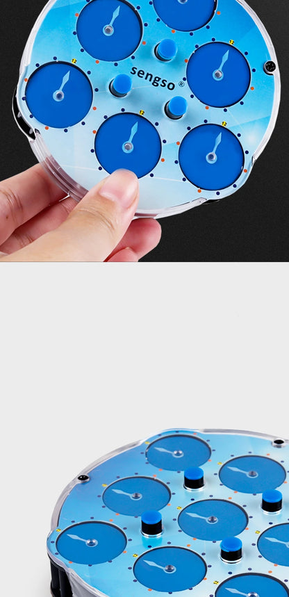 Sengso Magnetic Magic clock 3x3x3 Magic clock 4x4 magic clock 5x5 Magic Clock 3x3 magic cube clock Magnetic Speed cube clock toy