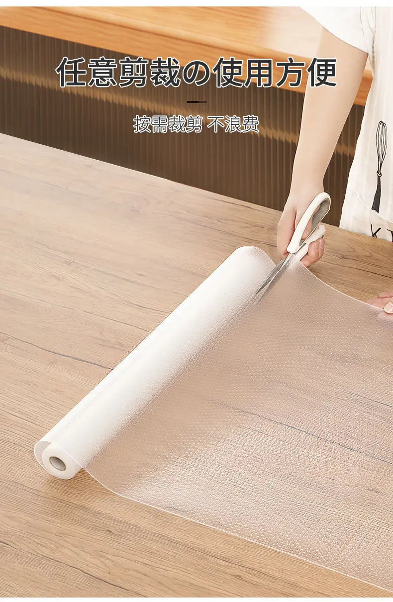 Reusable Anti-slip Mat Drawer Shelf Liner Cabinets Mat Kitchen Organizer Pad on the Table Refrigerator Dishes Protective Drawers