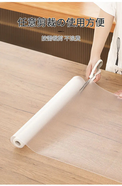 Reusable Anti-slip Mat Drawer Shelf Liner Cabinets Mat Kitchen Organizer Pad on the Table Refrigerator Dishes Protective Drawers