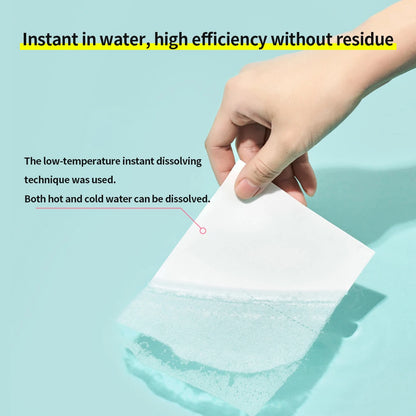 30PCS Laundry Detergent Sheets Easy Dissolve Laundry Tablets Strong Deep Cleaning Detergent Laundry Soap for Washing Machine