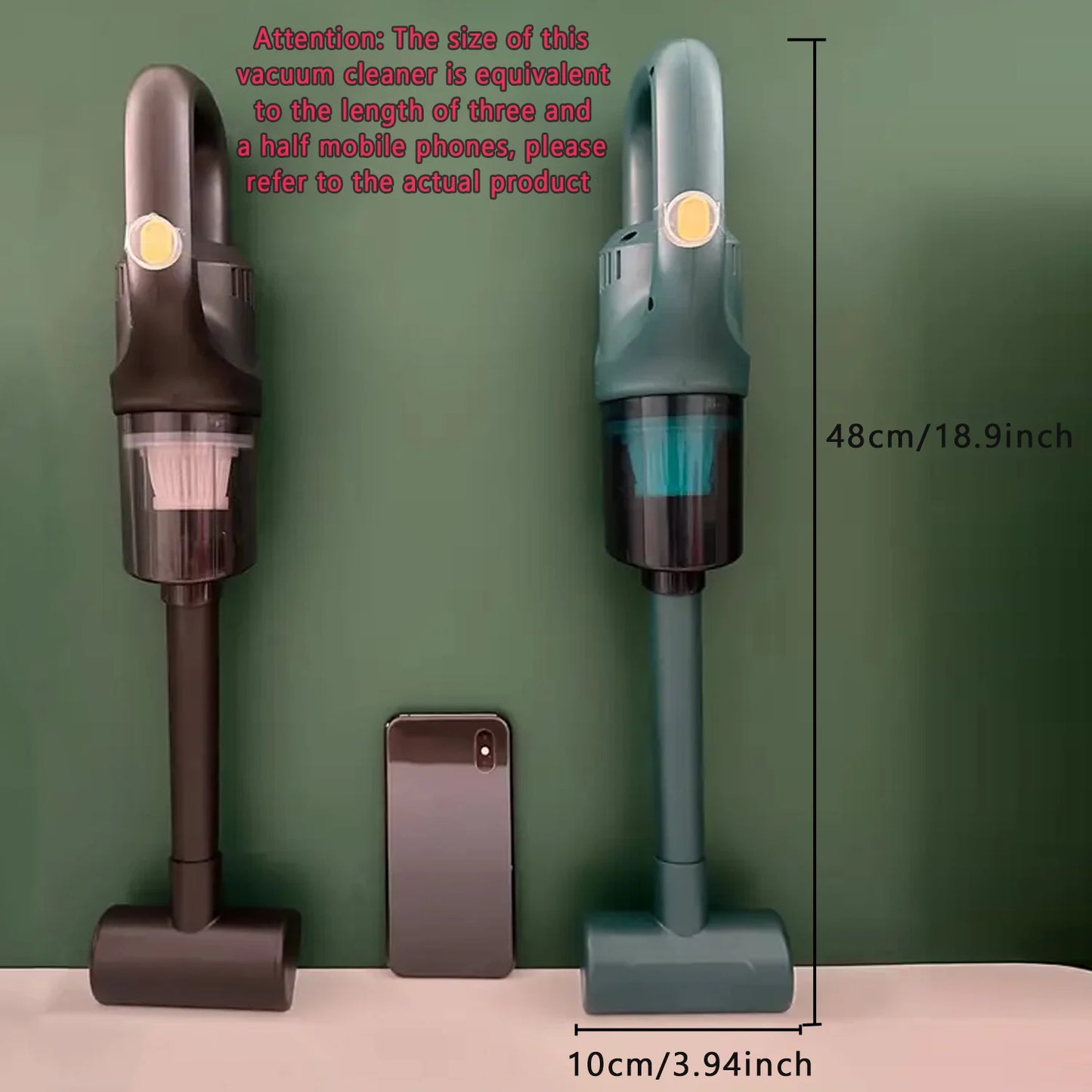 5KPa Cordless Handheld Vacuum - Rechargeable for Pet Hair, Car & Home, Lightweight for Sofa & Office