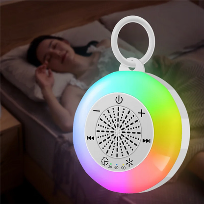 AAAEL-White Noise Sound Machine Kids Sleep Sound Player With Colorful Light Timer Noise Player Timed Shutdown For Baby Adult