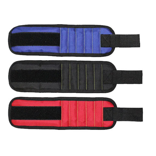 Magnetic Wristband Five Rows of Ten Magnets for Holding Screws,Drilling Bits,Nails,Wrist Tool Holder Belts with Strong Magnets