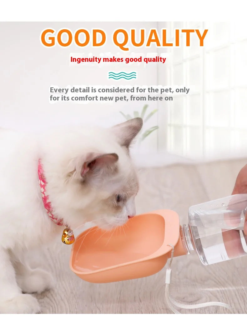 Dog Travel Water Bottle Portable Pet Dog Water Bottle Drinking Water Feeder for Dog Cat Outdoor Water Bowl Bottle Pet Supplies