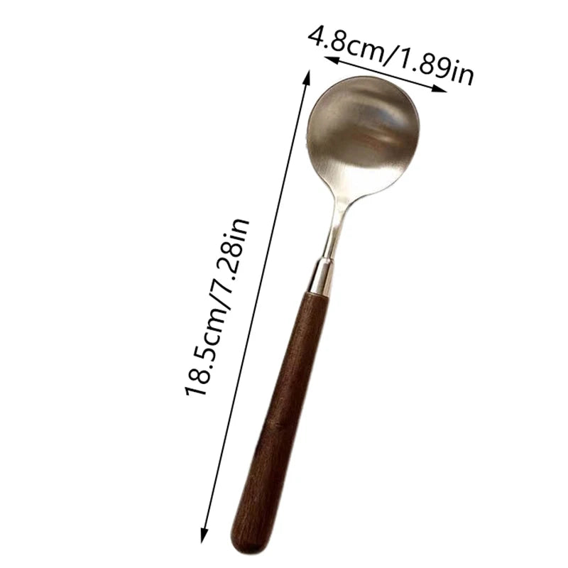1Pc Stainless Steel Thickening Spoon Creative Long Handle Hotel Hot Pot Spoon Soup Ladle Home Kitchen Essential Tools