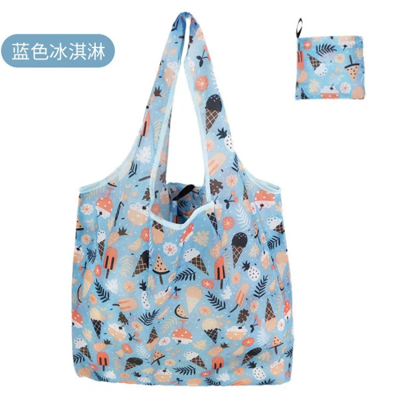 reusable bag Bag Large Foldable Shopping Bag Reusable Grocery Bag Tear-Proof Nylon Bag Suitable For Grocery Recycling Gift