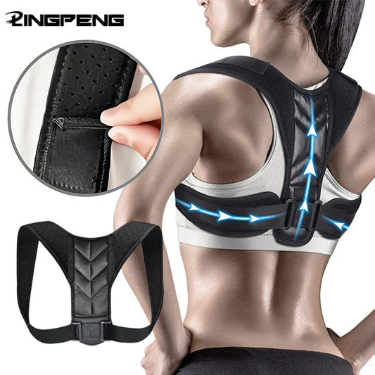 Back Posture Correction Belt Hunchback Corrector Adult Men and Women Sitting Posture Correction Belt Shoulder Straight Back