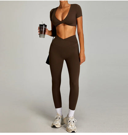 Yoga Pants Sports Leggings Women High Waist Tights Elastic Yoga Pants Training Running Gym Quick Dry Breathable Leggings Female