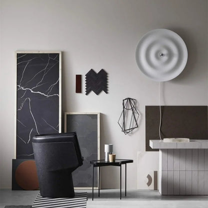 Nordic modern circular wall lamp background wall staircase corridor entrance designer water ripple decorative lighting fixture