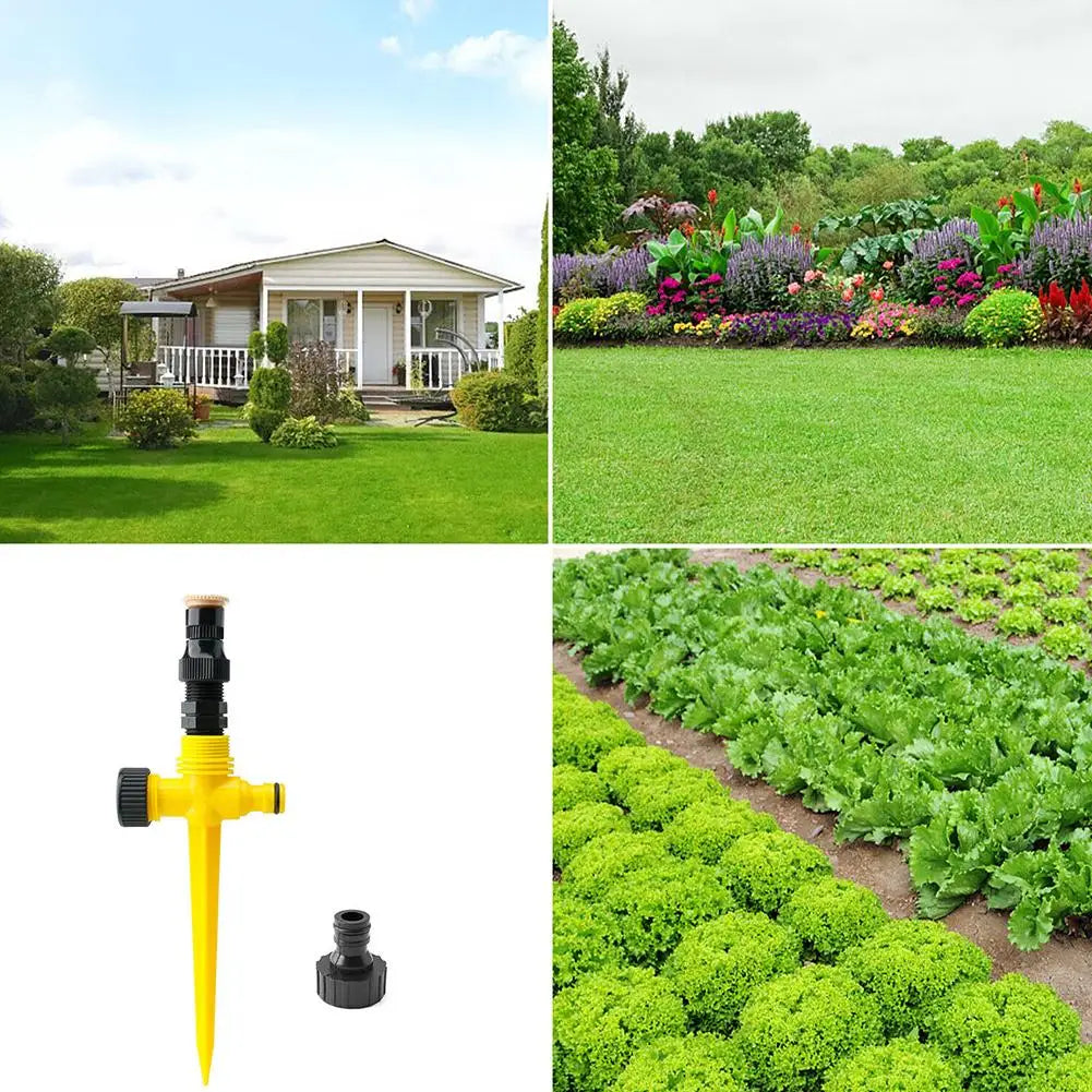Garden Sprinkler 360° Rotation Irrigation Watering System Automatic Agriculture Lawn Farm Greenhouse Plant Watering Sprinkler