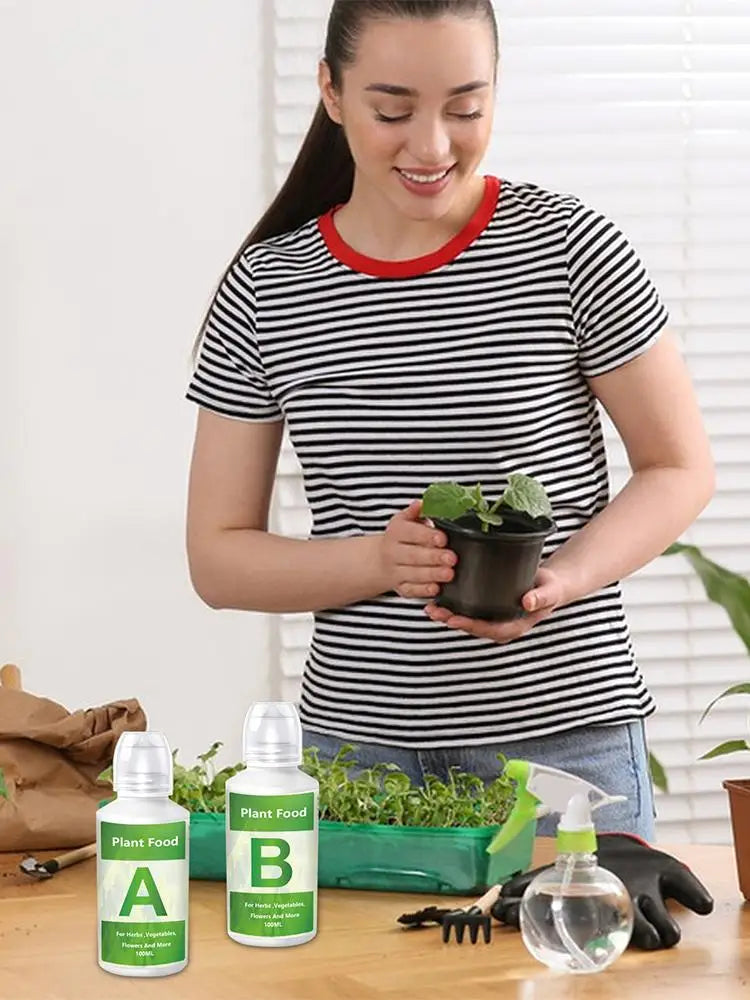 Fertilizer A and B Hydroponic Garden Plant Food Plant Fertilizer For Flowers Vegetables Grass Nutrients Garden Plant Using