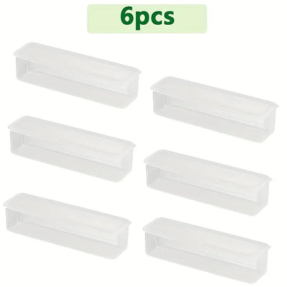 1/3/6pcs Refrigerator Side Door Storage Box Food Vegetable Fruit Eggs Fresh Organizer Household Kitchen Fridge Containers Boxes