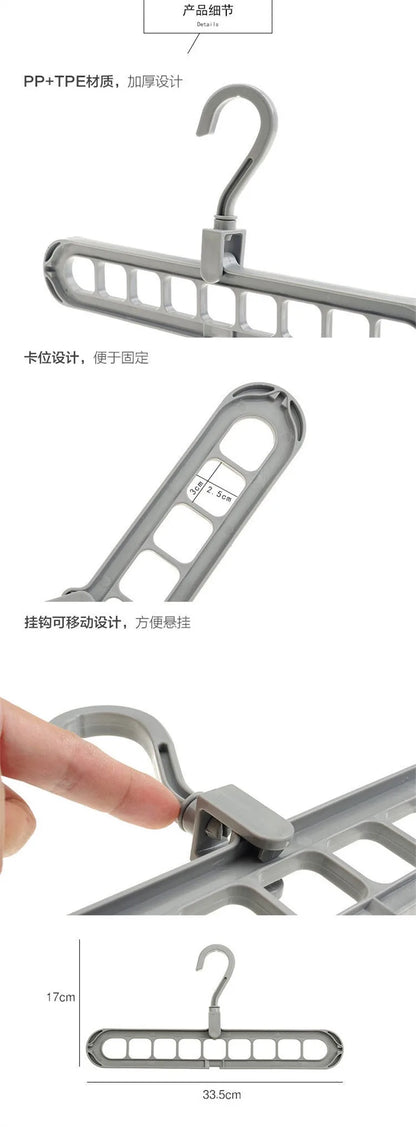 Multifunctional Pants Hanger Clothes Organizer Adjustable Pant Storage Rack Closet Organizer Trouser Hanger Home Organization