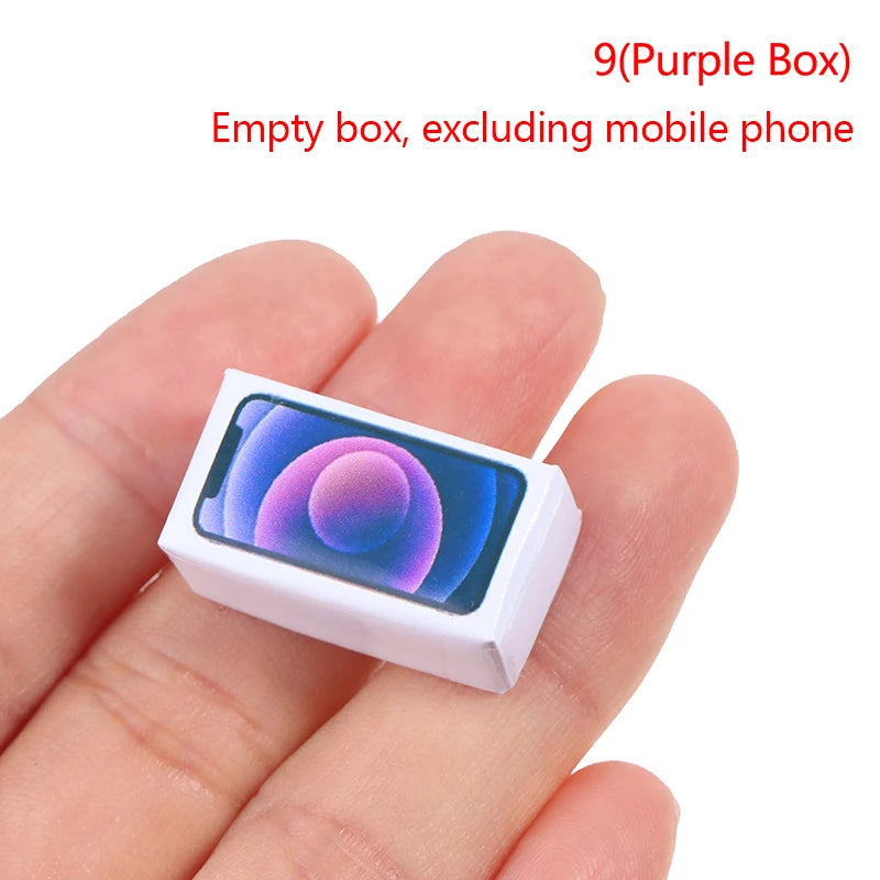 1:12 Scale Miniature Dollhouse Mobile Phone Model for Doll House Decoration