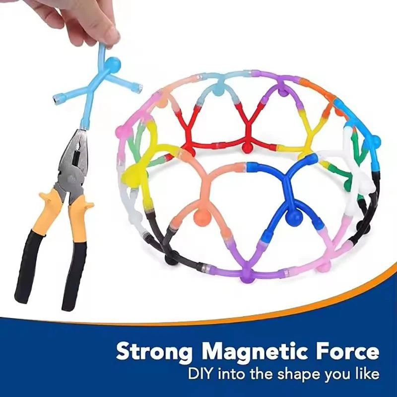 Fridge Magnets Man, Humanoid Magnetic Toys for Fridge Magnetic People Mini Humanoid Colorful Magnetic Toy for Locker Office Home