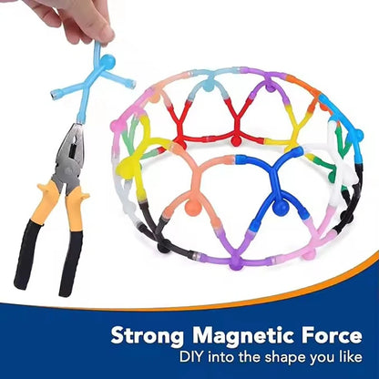 Fridge Magnets Man, Humanoid Magnetic Toys for Fridge Magnetic People Mini Humanoid Colorful Magnetic Toy for Locker Office Home
