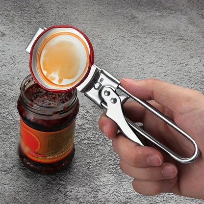 1pc Bottle Opener Multi-Function Under Cabinet Jar Openers Saving Screw Can Opener One Handed Bottle Opener Kitchen Gadget