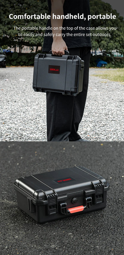 STARTRC Insta360 X5 Camera Accessories 2 Layers Hard Case Carrying Case Waterproof Portable Travel Box for Essentials Bundle