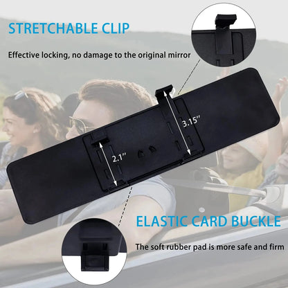 Car interior large field of view rear-view mirror anti-glare reversing auxiliary mirror Car modification wide-angle curved mirro