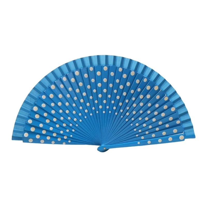 367A Flamenco Spanish Folding Hand Fan Fan for Dance Parties Wedding Decorations