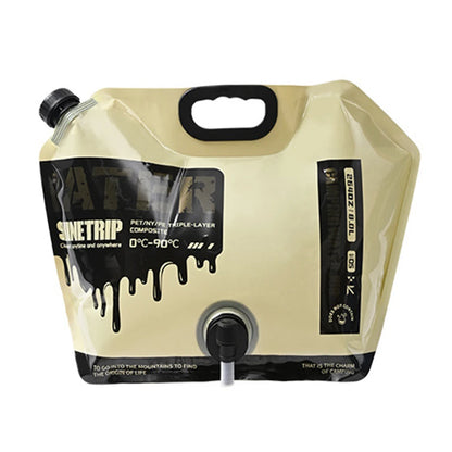 8L Portable Water Bags Folding Camping Water Container Jug Bucket with Faucet for Outdoor Hiking Travel Water Storage Jug Pouch