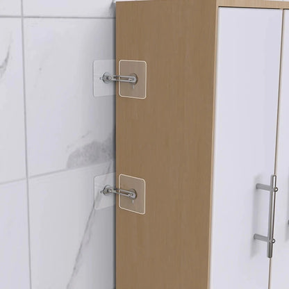 Furniture Anchors Strong Self-adhesive Fixed Prevent Dumping Device No punching Safety Anti Overturning Cabinet Buckle Anchors