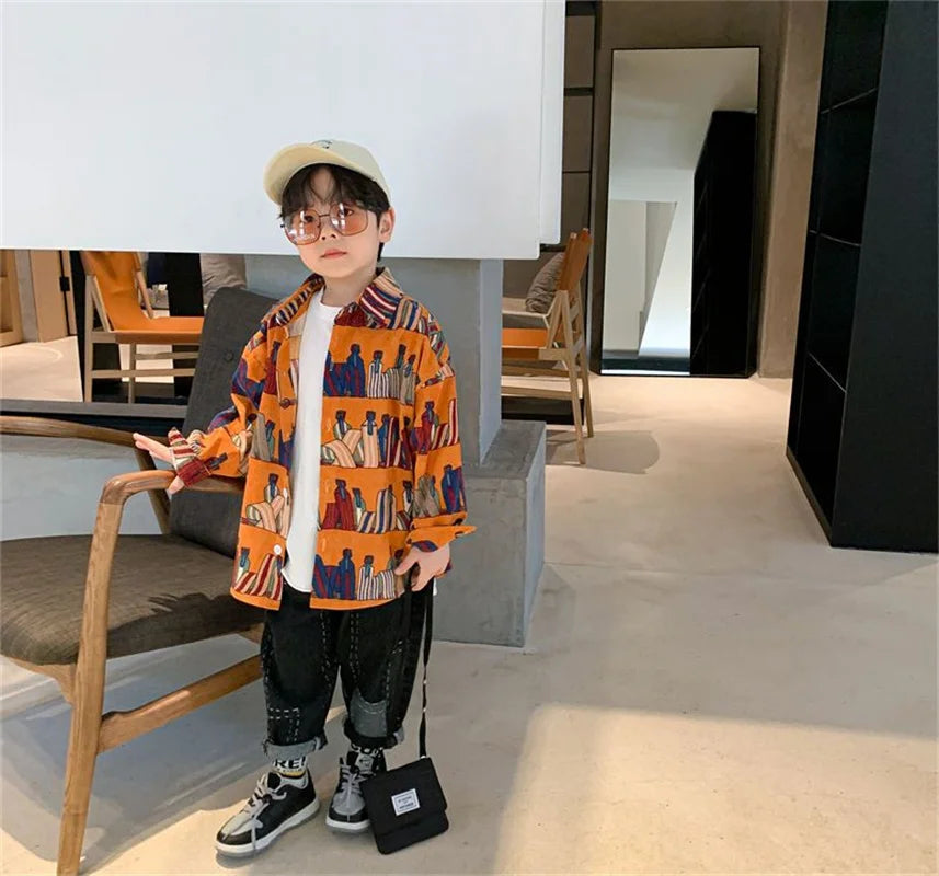 Boys Baby's Kids Blouse Coat Jacket Outwear Cotton 2024 Sweet Spring Autumn Shirts Outwear High Quality Children's Clothing