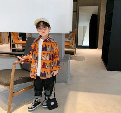 Boys Baby's Kids Blouse Coat Jacket Outwear Cotton 2024 Sweet Spring Autumn Shirts Outwear High Quality Children's Clothing