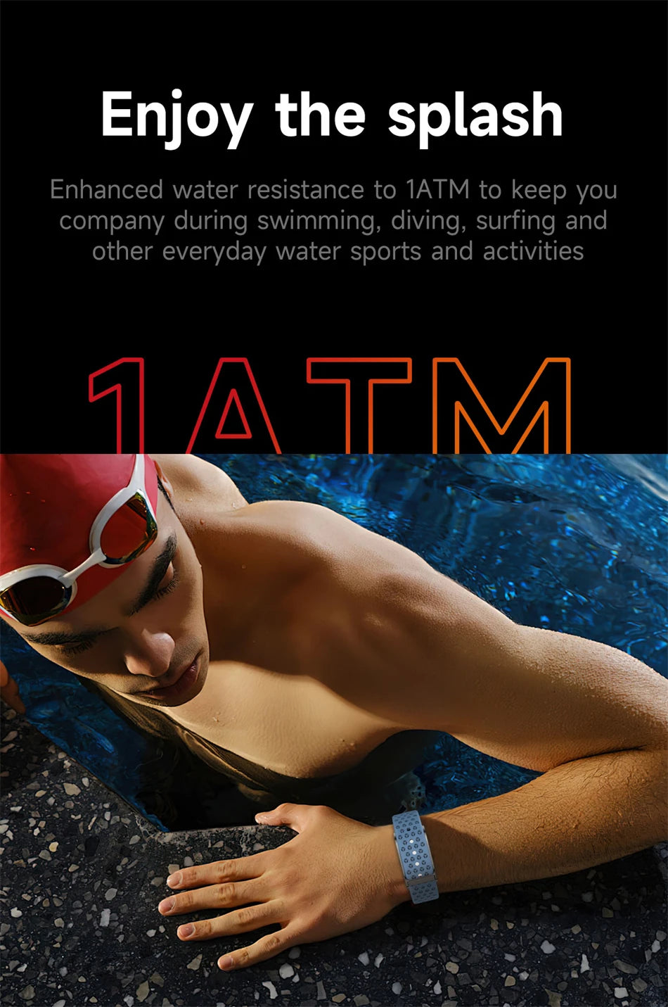 Smart Wristband Wearable Fitness Multi-Sport All-Day Automatic Continuous Monitoring Health Data Improve Sleep Stress Wellness