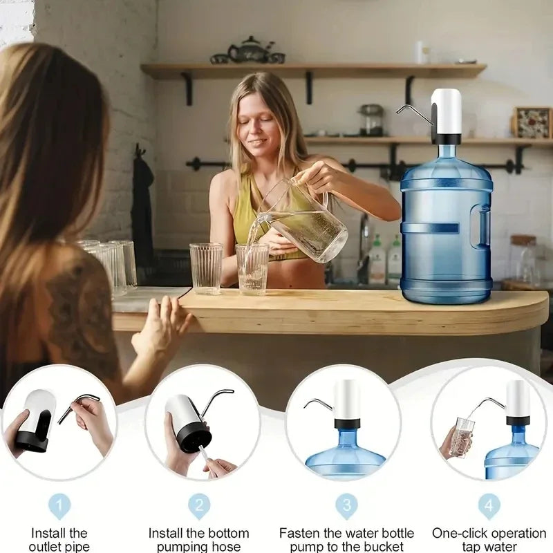 Bottled Water Pump Electric Household Mineral Water Dispenser Pure Water Press Automatic Water Dispenser Pump