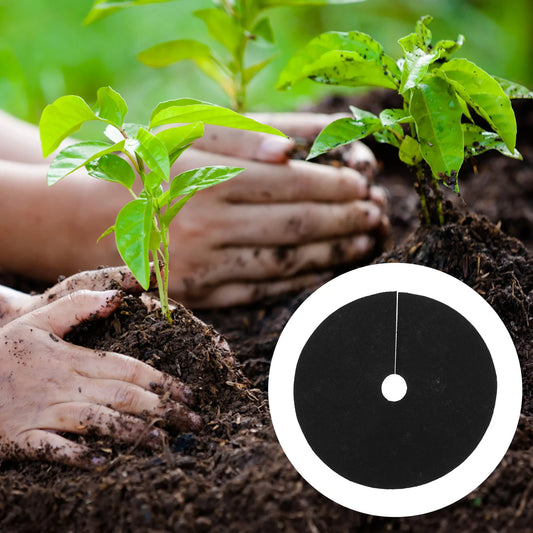 20 Pcs Ground Cloth Agriculture Ring Control Fabric Anti-grass Protection Pad