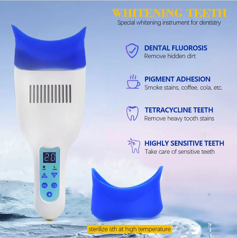 3W portable Dental Unit Bleaching Machine LED Teeth Whitening Light with 10pcs  Blue LED Lights
