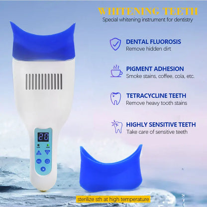 3W portable Dental Unit Bleaching Machine LED Teeth Whitening Light with 10pcs  Blue LED Lights