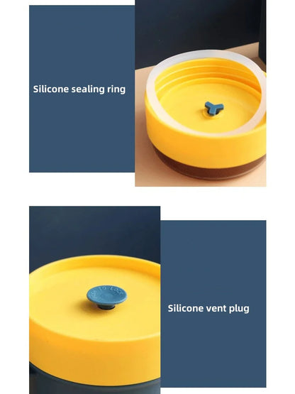 500ML Portable Breakfast Cup  Oatmeal Cup Cereal Nut Yogurt Mug Snack Cup Soup Mug Microwave with Lid Spoon for Kitchen Tools