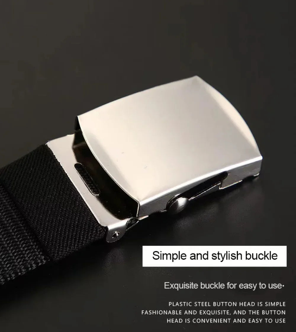 Men Belt Army Outdoor Hunting Tactical Belt Belt Versatile Nylon Canvas Pant Belt Casual Belt for Men for Nylon Male Luxury Belt