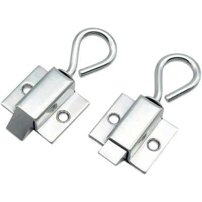 Window Gate Security Pull Ring Spring Bounce Door Bolt Anti-theft  Latch Lock Carbon Steel Retractable Hasp Industrial Hardware