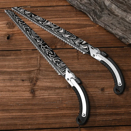 Damascus Waist Saw Pruning Saw Alternate Blade Straight Saw Hand Logging Saw Pruning Saw Garden Saw Outdoor Hand Saw