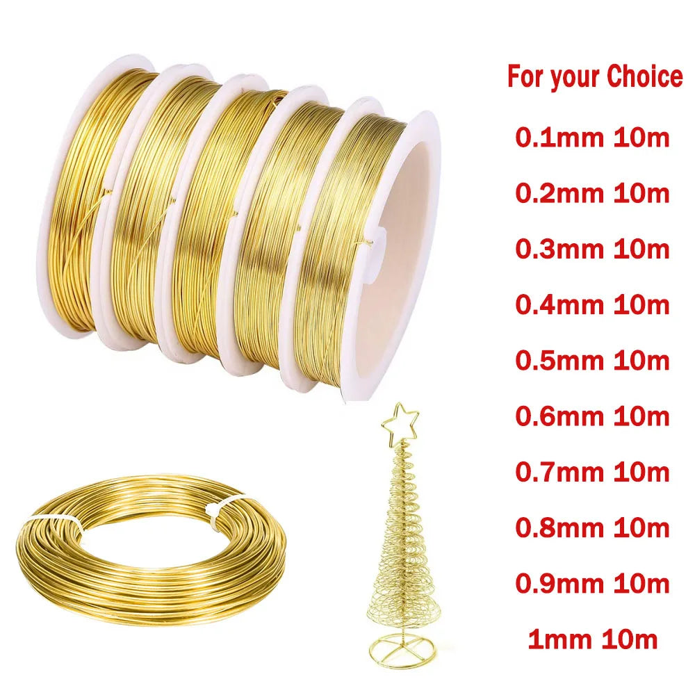 10M bare copper wire pure copper wire copper coil conductive copper wire, bare wire diameter 0.1-1mm brass wire