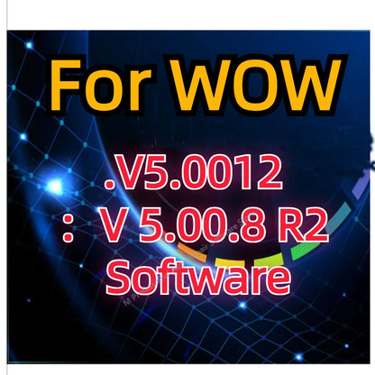 2024 Hot W-ur-th WOW V5.00.12 WOW 5.00.8 R2 Software Multi-languages with Keygen For Tcs Multi-diag Cars Diagnostic Tool
