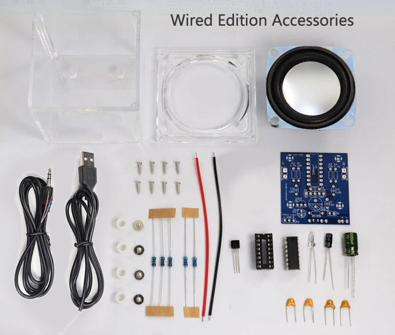 Mini Bluetooth Speaker Making Kit Small Audio Parts Electronic DIY Power Amplifier Mobile Speaker Electronic Kit Soldering