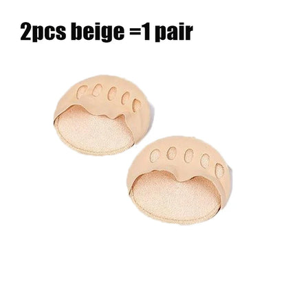 1/2Pairs Front Palm Rest Anti Slip Half Size Pad for High Heels Half Foot Invisible Sock Dance Insole for Cushioning Socks