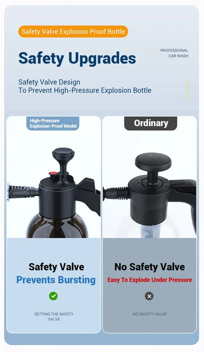 Car wash watering can Pet bath foam watering can for household car 2L spray watering can watering sprayer hand press sprayer