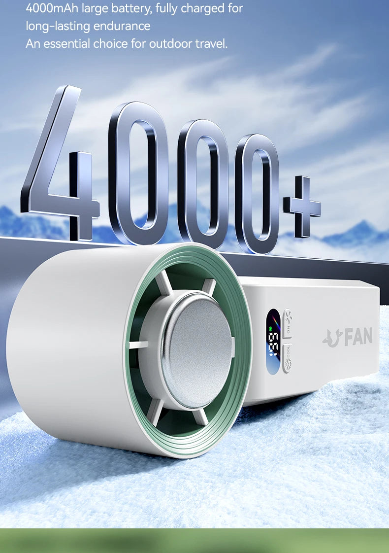 Handheld Fan, Portable Handheld Fan with Ice Function Turbo Powerful Rechargeable Fans  for Outdoor Indoor travel essentials