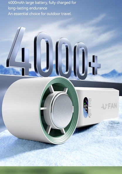 Handheld Fan, Portable Handheld Fan with Ice Function Turbo Powerful Rechargeable Fans  for Outdoor Indoor travel essentials