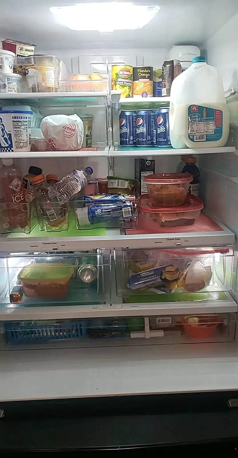 5/3/1PCS Refrigerator Mats Refrigerator Liners Refrigerator Pads Shelf Mats Washable Fridge Liners Drawer Table Placemats