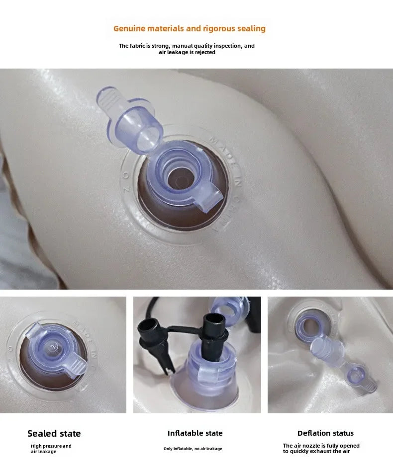 Airbed Household Outdoor Single Double Air Bed Thickened Folding Inflatable Convenient Mattress Sleep Rest for Car SUV Travel