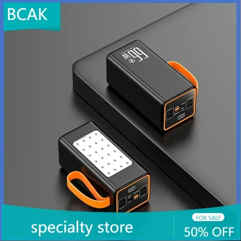 BCAK /Hot  style  500000mah 100000mah 200000mah 300000mah Upgraded Version Super power bank fast charge with LED Large Capacity