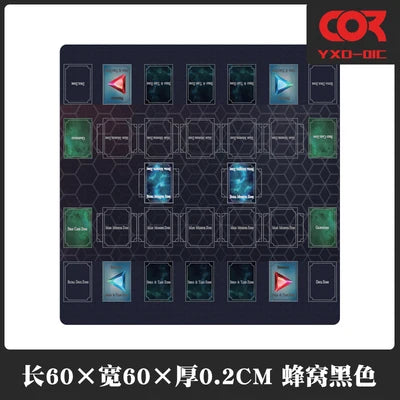Yu-Gi-Oh! Play Mat Anime Yugioh Double Board Game Duel Plate Rubber Board Table Games Card Mat Mouse Pad Trading Card Game Mat