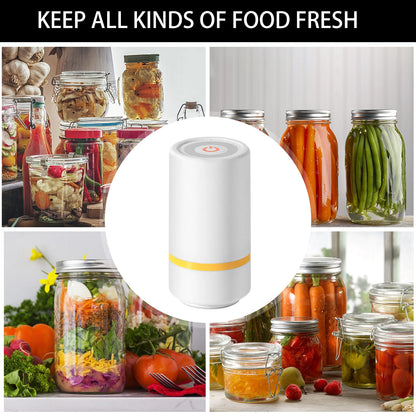 Universal Mason Jar Sealer Vacuum Kit BAP Free Vacuum Sealing Machine Food Storage Wear-Resistant for Wide Mouth Kitchen Gadgets