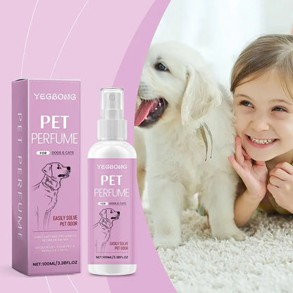 100ml Pet Odor Eliminator Fresh Scent Spray For Dogs Cats Home Deodorizing Solution With Harness Attachment